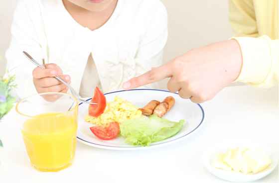 写真:野菜が苦手で困っている