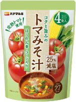 コクと旨みのトマみそ汁　ほうれん草・コーン入り